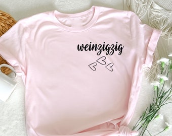 Weinzigzig Shirt, Wine T Shirt, Wine Shirt, Mädchen Nacht Outfits, Alkohol T-Shirt, Weinliebhaber Bekleidung, Trinkendes T-Shirt