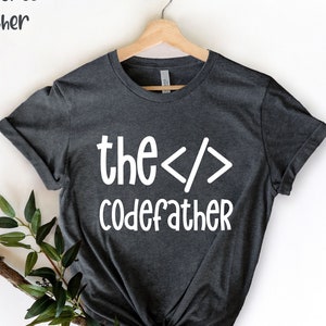 De Codefather, Codering Shirt, Codering Tshirt, Software Ontwikkelaar Gift, Funny Computer Science Shirt, Funny Engineer, Computer Engineer Gift, afbeelding 3