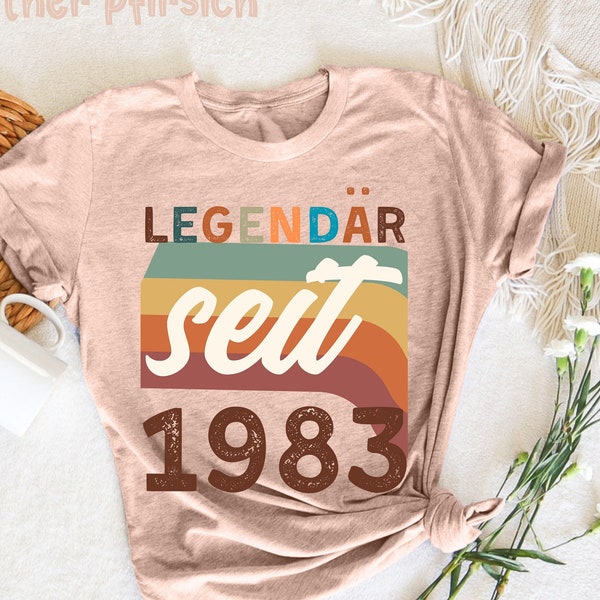 40. Geburtstag Mann, Frau 40 Jahre, 1983 Deko Lustig, 1983  Geschenk T-Shirt, Vierzigster Geburtstag , Geburtstagsreise, Geschenk zum 40
