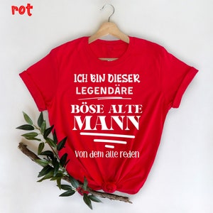 Ich bin dieser bösen alten Mann von dem alle reden T-Shirt, Lustiges Ruhestandsgeschenk, neue Rente Oma, Großvater T-Shirt, Bild 5