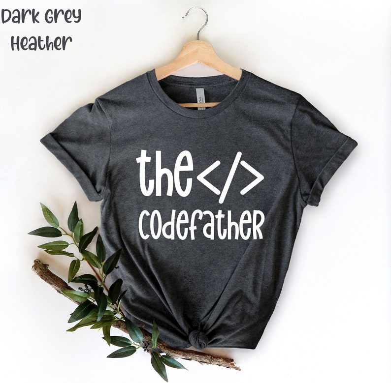 De Codefather, Codering Shirt, Codering Tshirt, Software Ontwikkelaar Gift, Funny Computer Science Shirt, Funny Engineer, Computer Engineer Gift, afbeelding 3