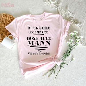 Ich bin dieser bösen alten Mann von dem alle reden T-Shirt, Lustiges Ruhestandsgeschenk, neue Rente Oma, Großvater T-Shirt, Bild 6