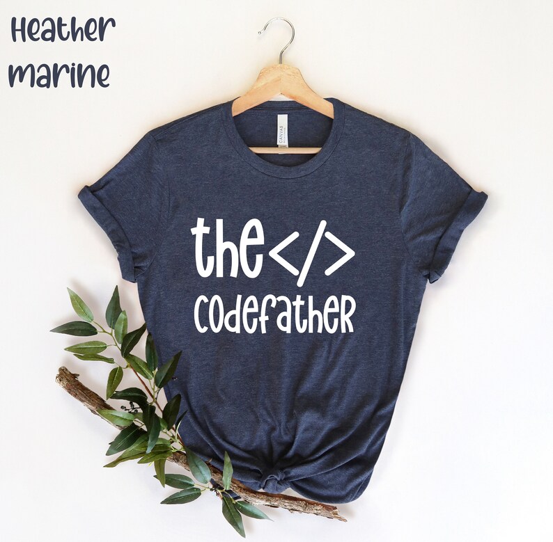 De Codefather, Codering Shirt, Codering Tshirt, Software Ontwikkelaar Gift, Funny Computer Science Shirt, Funny Engineer, Computer Engineer Gift, afbeelding 2
