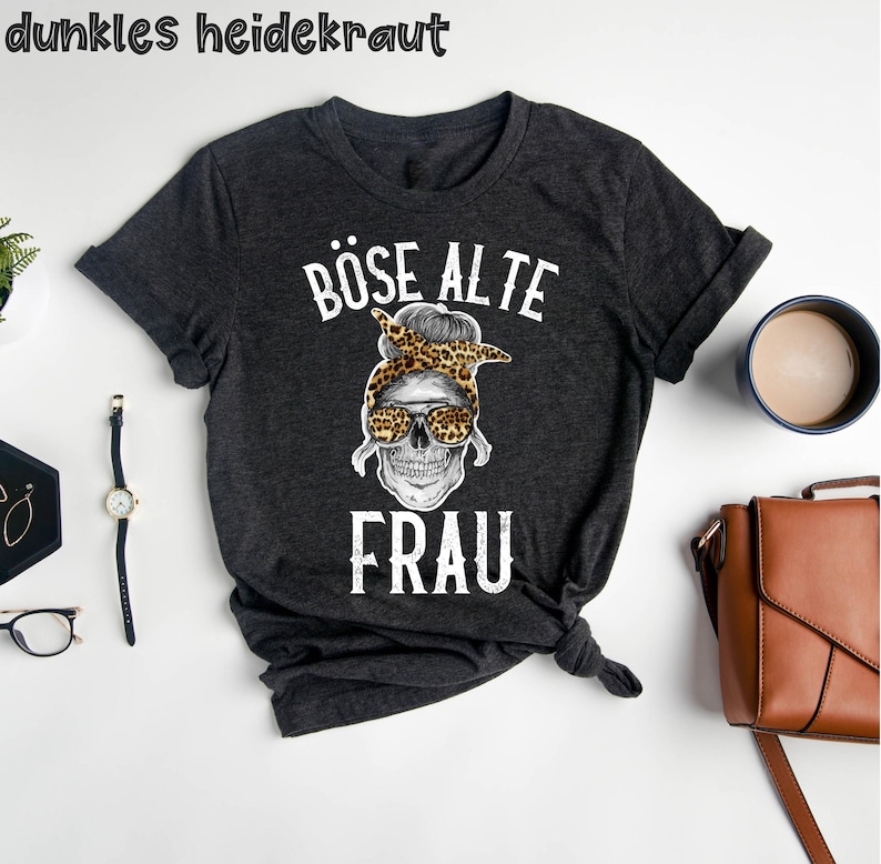 böse alte Frau T-Shirt, Sarkastisches T-Shirt, Introvertiert, Süßes Damen , lustige Frauen, Mama T-Shirt, Frau T-Shirt, Lustiges T-Shirt Bild 1