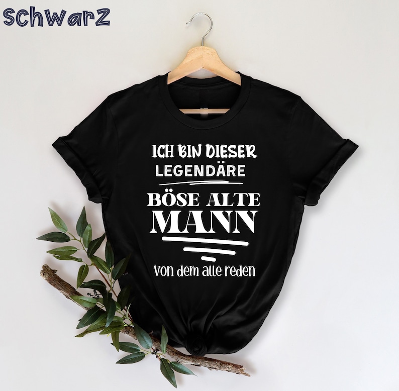 Ich bin dieser legendäre böse alte Mann von dem alle reden T-Shirt, Lustiges Ruhestandsgeschenk, neue pensionierte Oma, Großvater T-Shirt, image 3