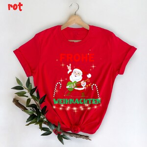 Frohe Weihnachten T-shirt, Weihnachtsmann T-shirt, Gitarrist T-shirt, Gitarre TShirt, Geschenk voor Gitarristen, Gitarrenliebhaber Geschenk afbeelding 5