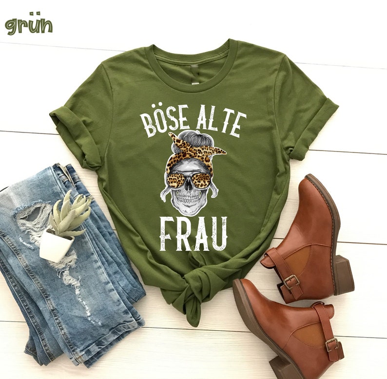 böse alte Frau T-Shirt, Sarkastisches T-Shirt, Introvertiert, Süßes Damen , lustige Frauen, Mama T-Shirt, Frau T-Shirt, Lustiges T-Shirt Bild 6