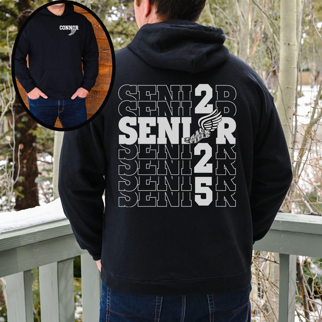 Custom Senior Track and Field Hoodie Personalized Track Senior