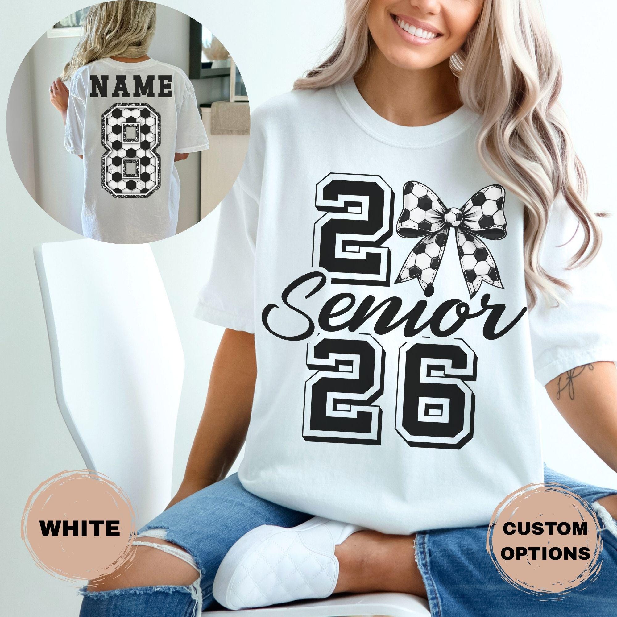 Custom Senior Soccer Shirt: Class of 2026 Comfort Colors Tee - Etsy