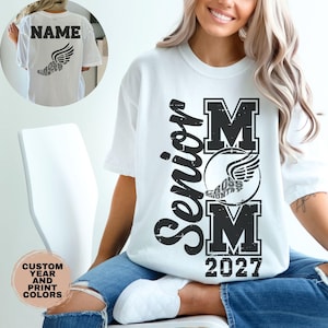 Custom Senior Cross Country Mom Shirt Comfort Colors Class Of 2027  XC Senior Night Gift