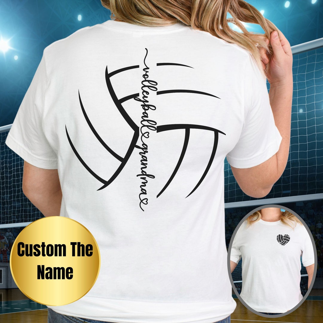 Volleyball Grandma Shirt Personalized Volleyball Grammy T-shirt - Main Image