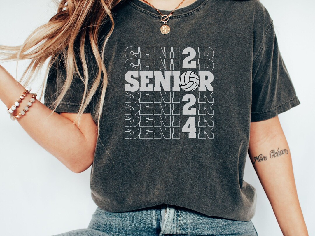 Volleyball Shirt Senior Class of 2024 Volleyball Tshirt Gift for Senior Night Team Tshirt Game