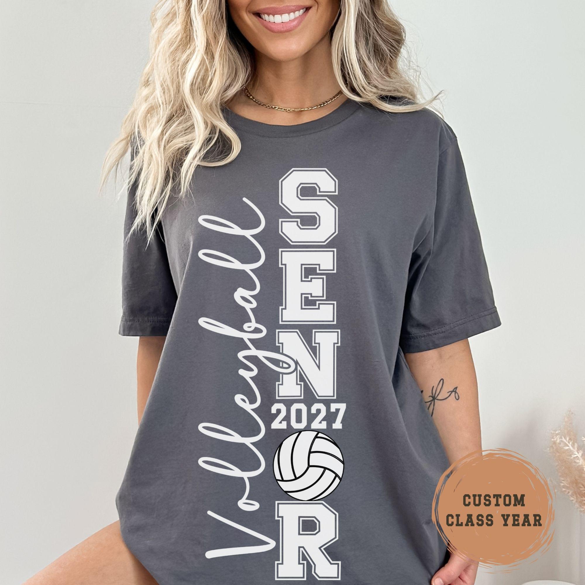 Personalized Senior Volleyball Shirt Custom Name and Number