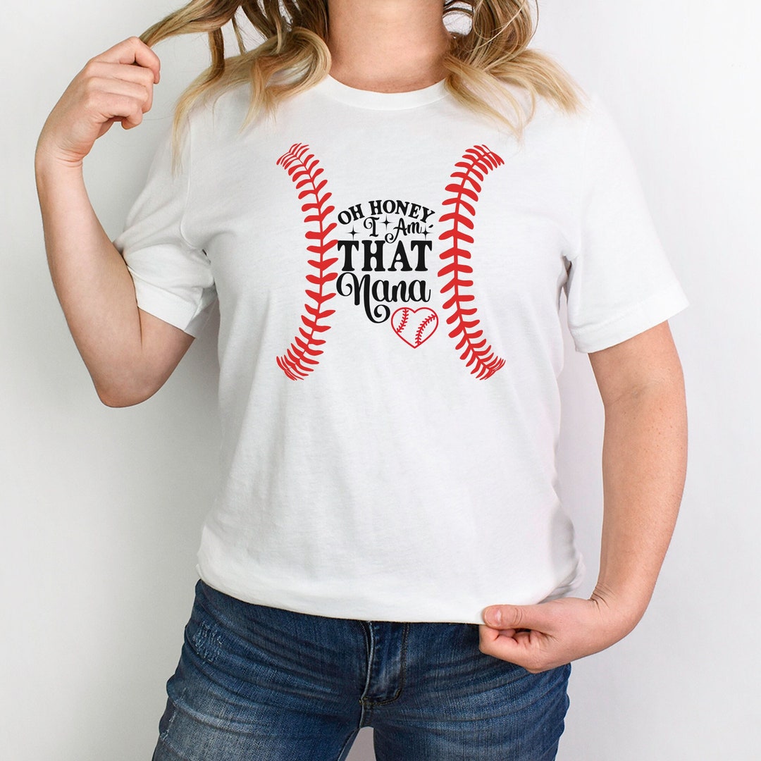 Baseball Nana Shirt Personalized Baseball Tshirt Grandma Etsy