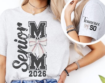 Chemise maman baseball senior : t-shirt en jersey personnalisé