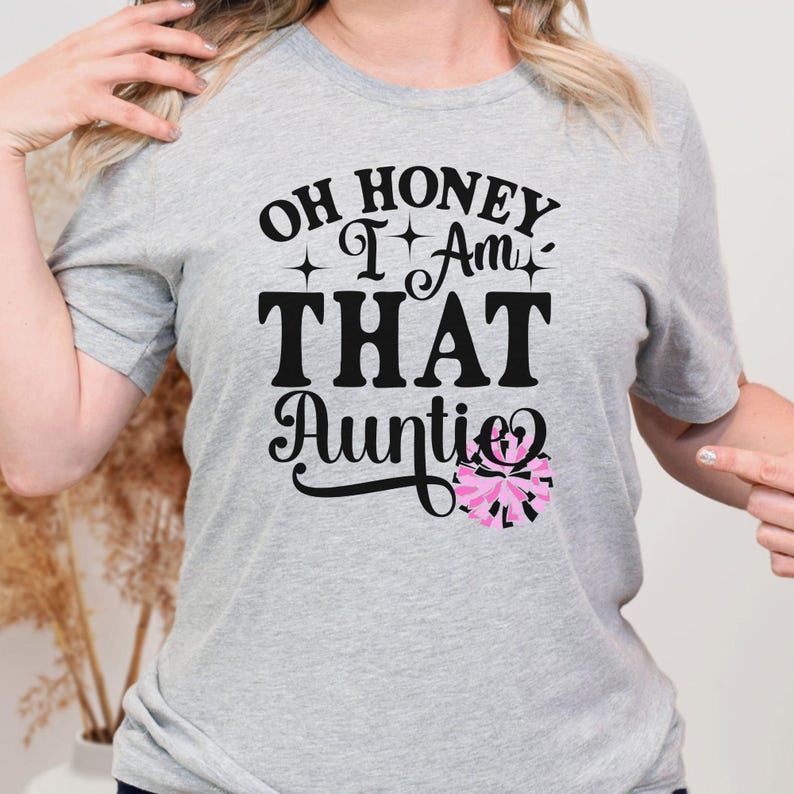 Cheer Aunt Shirt Custom Cheer Auntie Tshirt Personalized Aunt Cheer