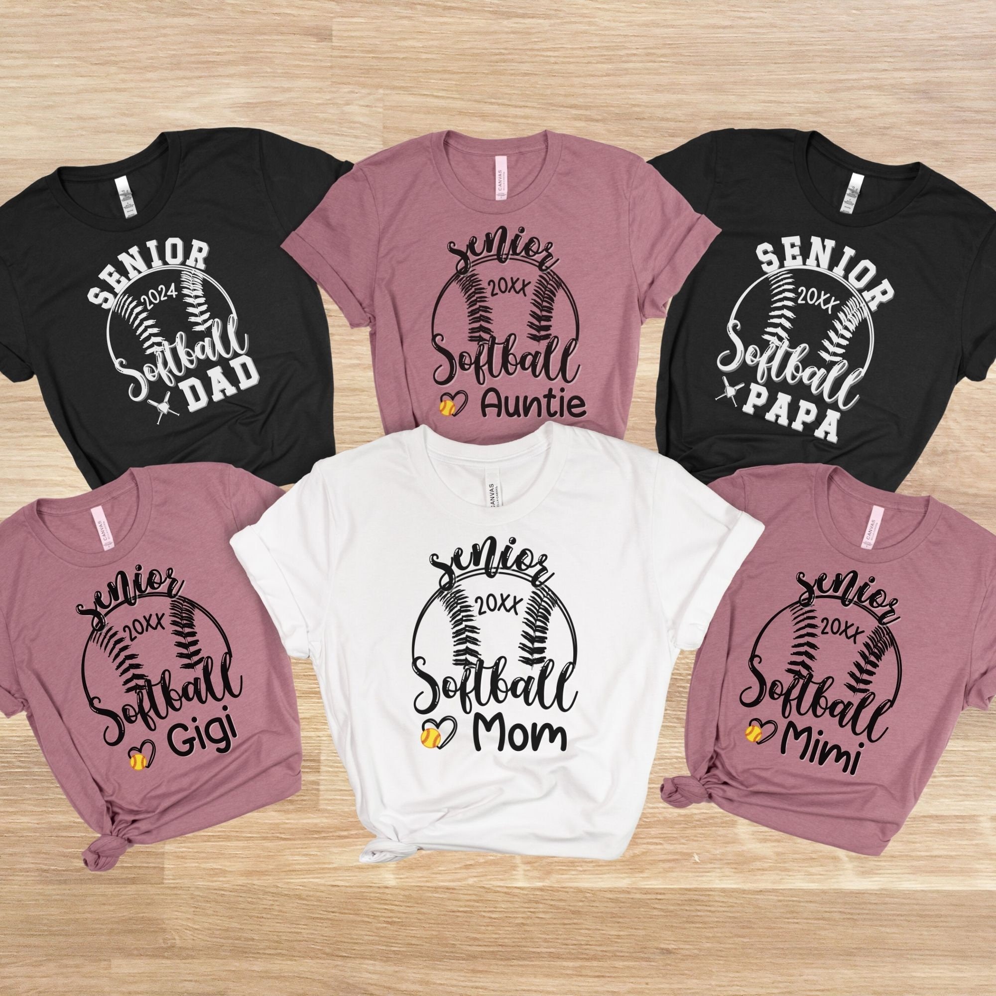 Senior Softball Family Shirt Matching Softball Senior Night Tee  Personalized T-shirt Game Day Class of 2025 Custom Name Number Tshirt  Unisex - Etsy
