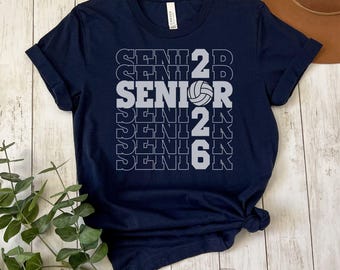 Custom Senior Volleyball Shirt Personalized Volleyball Senior Gift