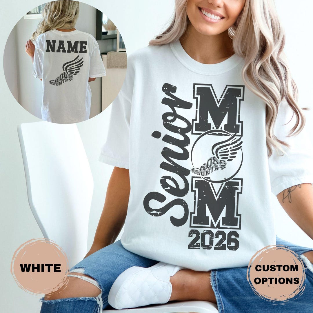 Senior Cross Country Mom Shirt Custom XC Senior Mom Squad Tee