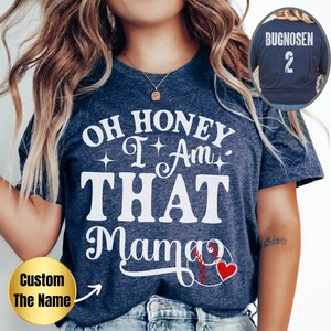 Custom Baseball Mom Shirt Personalized Baseball Mama T-Shirt Gift Baseball Name And Numbers Tshirt Baseball Lover Shirt Baseball Mom Tee
