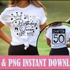 50er Jahre Geburtstag Shirt, 50 Jahre Geburtstagsmaus, 1975 Geburtstag SVG, 50 Jahre Geburtstag Geschenkidee, 50 Jahre Shirt Design