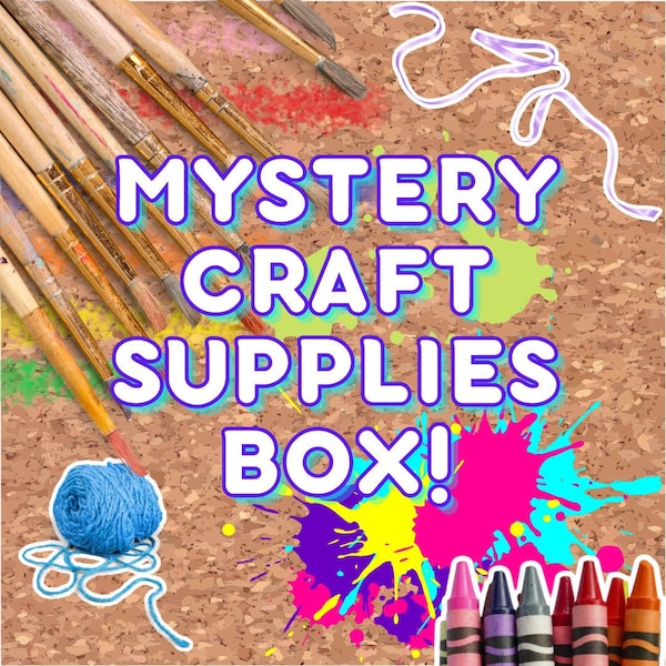 Art Supplies Mystery Box Etsy