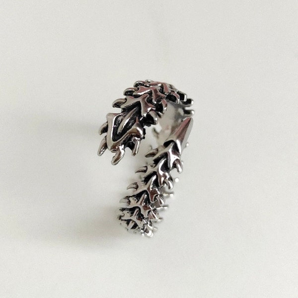 Centipede Ring, Silver Color Punk Caterpillar Ring, Anime Kaneki Ken Ring, Adjustable Ring, Cosplay Jewelry, Gothic Rings, Anime Jewelry