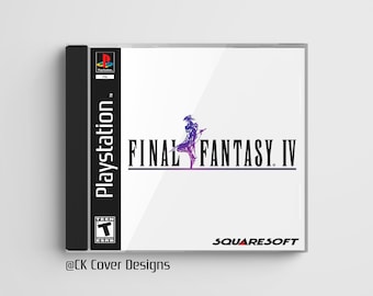 Final Fantasy 4 custom PS1 inspired jewel case