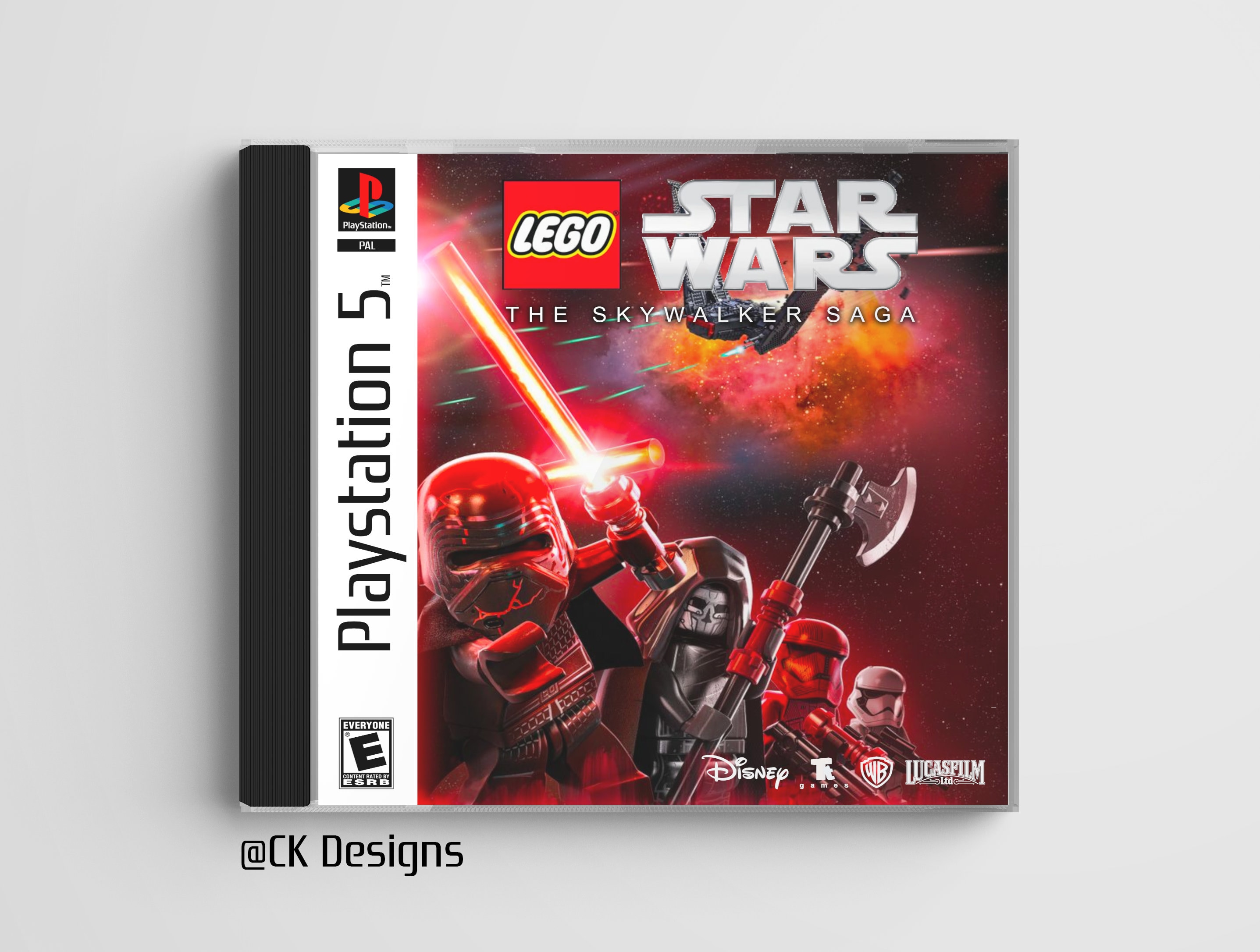 Lego Star Wars the Skywalker Saga PS5 Custom PS1 Inspired Jewel Case Etsy