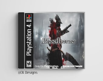 Boitier personnalisé Bloodborne (PS4) inspiré de la PS1