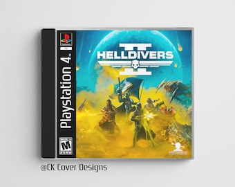 HelIdivers 2 (PS4) custom PS1 inspired jewel case