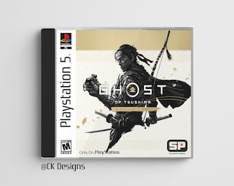 Ghost of Tsushima Director's Cut (PS5) custom PS1 inspired jewel case