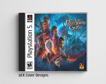 Baldur's Gate 3 (PS5) custom PS1 inspired jewel case
