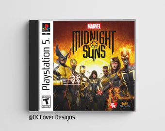 Midnight Suns (PS5) custom PS1 inspired jewel case