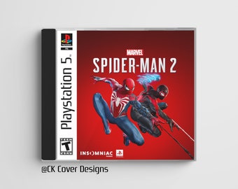 Spiderman 2 (PS5) custom PS1 inspired jewel case