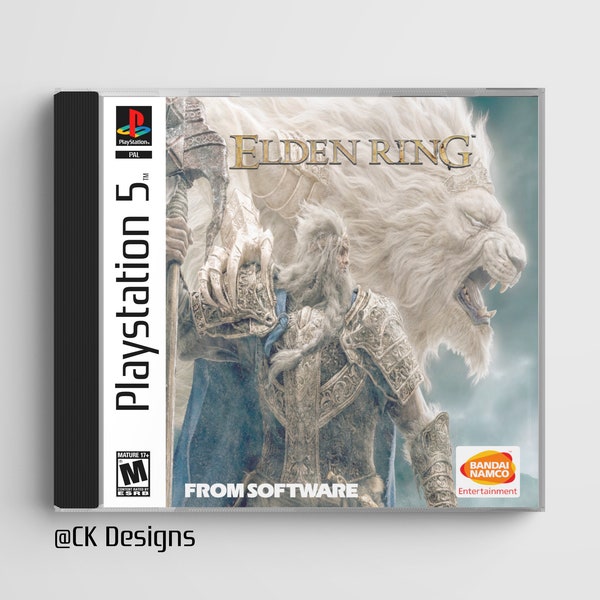 Elden Ring (PS5) étui à bijoux personnalisé inspiré de la PS1