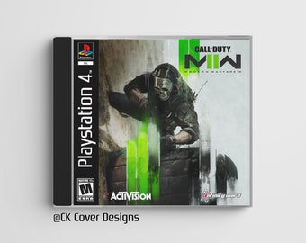 Modern Warfare 2 (PS4) custom PS1 inspired jewel case