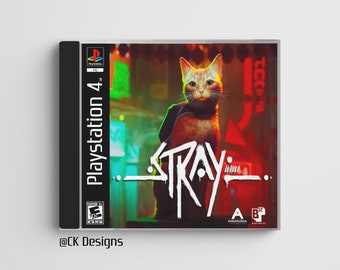 Stray (PS4) custom PS1 geïnspireerde jewel case
