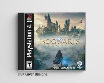 Hogwarts Legacy (PS4) custom PS1 inspired jewel case