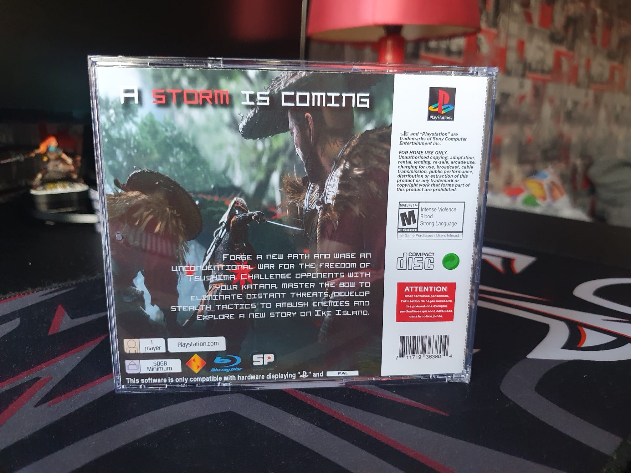 Replacement PS5 Game Case For Ghost Of Tsushima - Original Sony