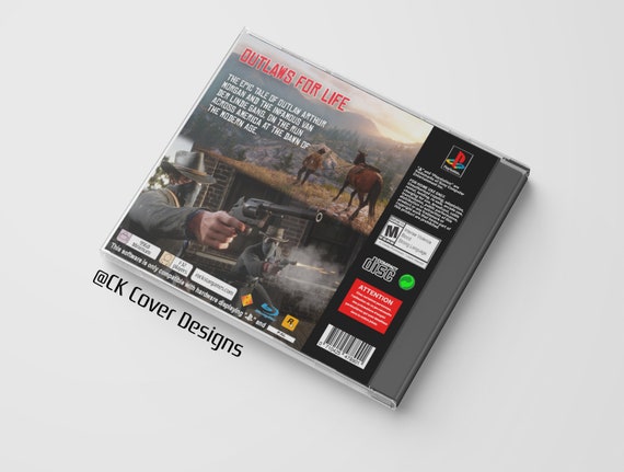 Red Dead Redemption 2 PS5 Custom PS1 Inspired Jewel Case 