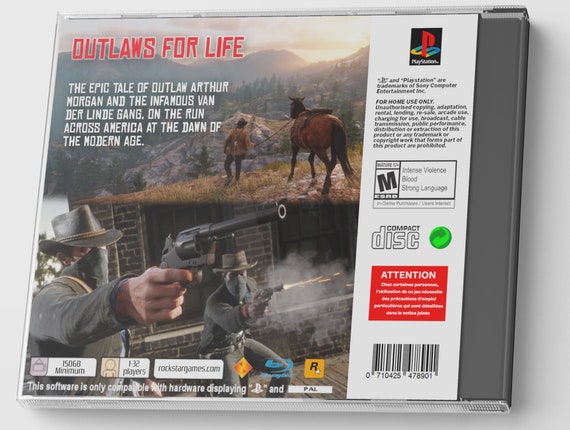 CUSTOM REPLACEMENT CASE NO DISC Red Dead Redemption 1 GOTY PS5 SEE  DESCRIPTION