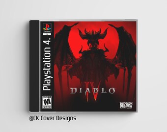 Diablo 4 (PS4) boîtier à bijoux personnalisé inspiré de la PS1