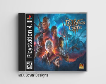 Baldur's Gate 3 (PS4) custom PS1 inspired jewel case
