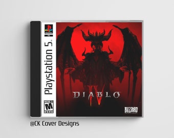 Boîtier à bijoux personnalisé inspiré de la PS1 de Diablo 4 (PS5)