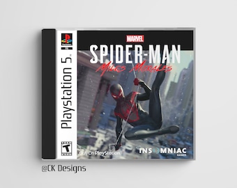 Spiderman: Miles Morales (PS5) custom PS1 inspired jewel case