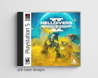 HelIdivers 2 (PS5) custom PS1 inspired jewel case