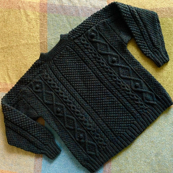 Knitting Pattern - Designed in Ireland - Traditional Irish Aran Cable Knit Jumper: A Stóirín