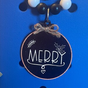 Merry Bogg Bag Charm Keychain with beads