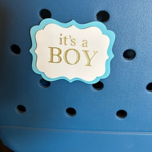 It’s a boy Bogg Bag Charm Button